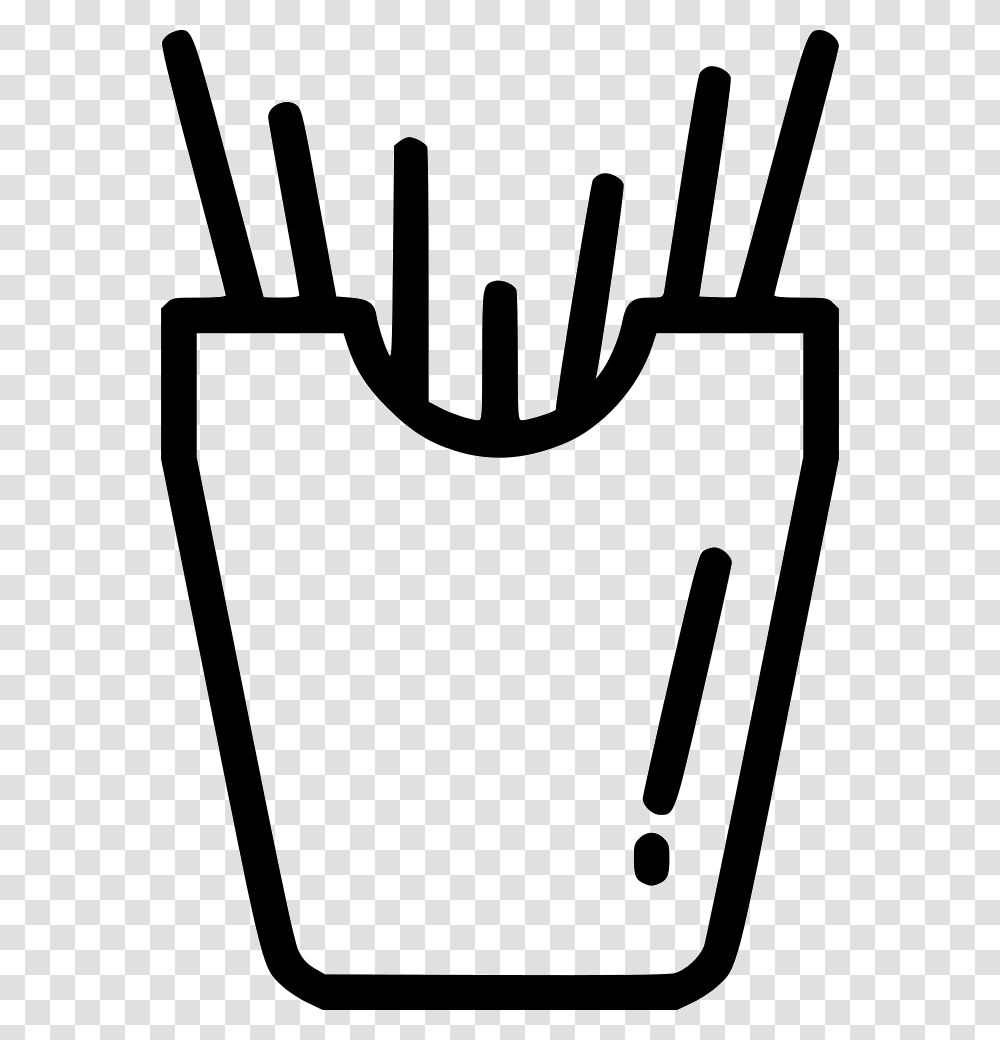 French Fries Carbs Junk Food Potato Chips Icon Free, Stencil, Scissors, Blade, Weapon Transparent Png