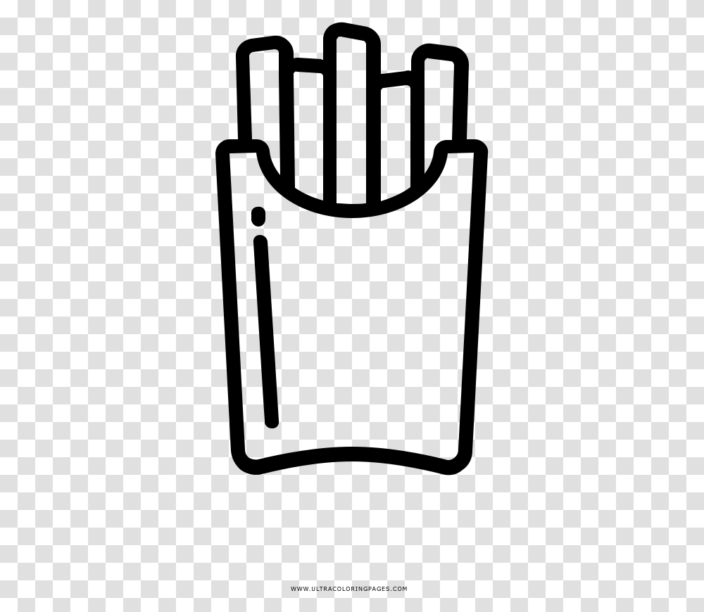 French Fries Coloring, Gray, World Of Warcraft Transparent Png
