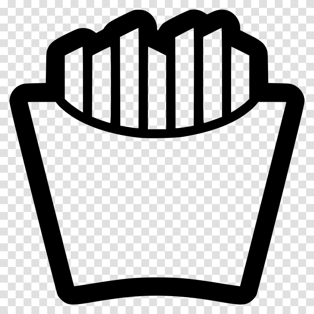 French Fries Icon Free Download, Stencil, Bag, Label Transparent Png