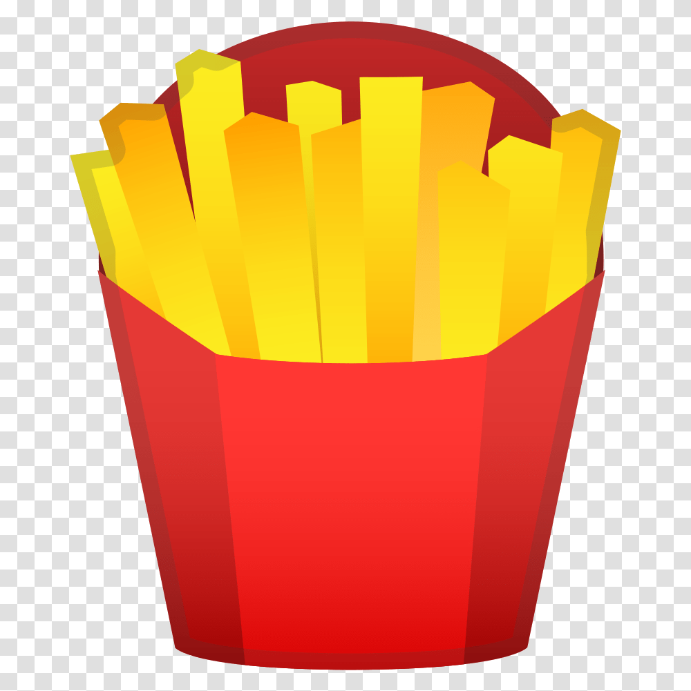 French Fries Icon Noto Emoji Food Drink Iconset Google French Fries Cartoon, Popcorn, Gold Transparent Png