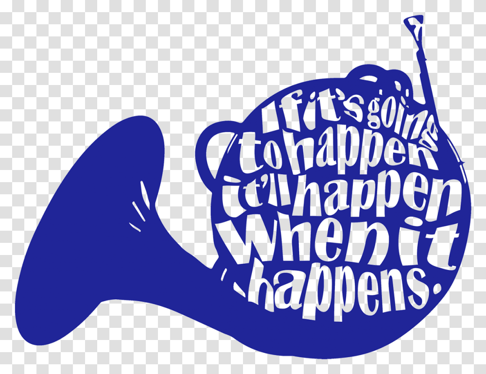 French Horn Clipart At Getdrawings Met Your Mother Blue French Horn, Label, Animal, Sea Life Transparent Png