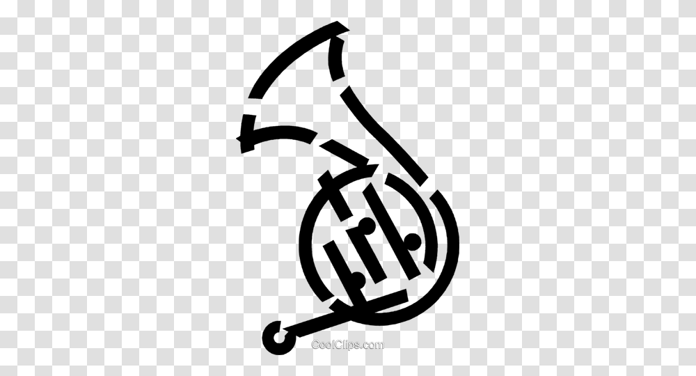 French Horn Royalty Free Vector Clip Art Illustration, Recycling Symbol, Number Transparent Png