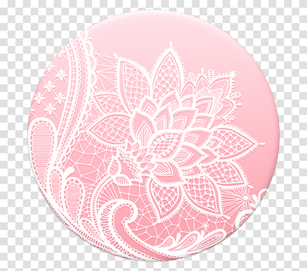 French Lace Popsocket, Rug, Pattern Transparent Png