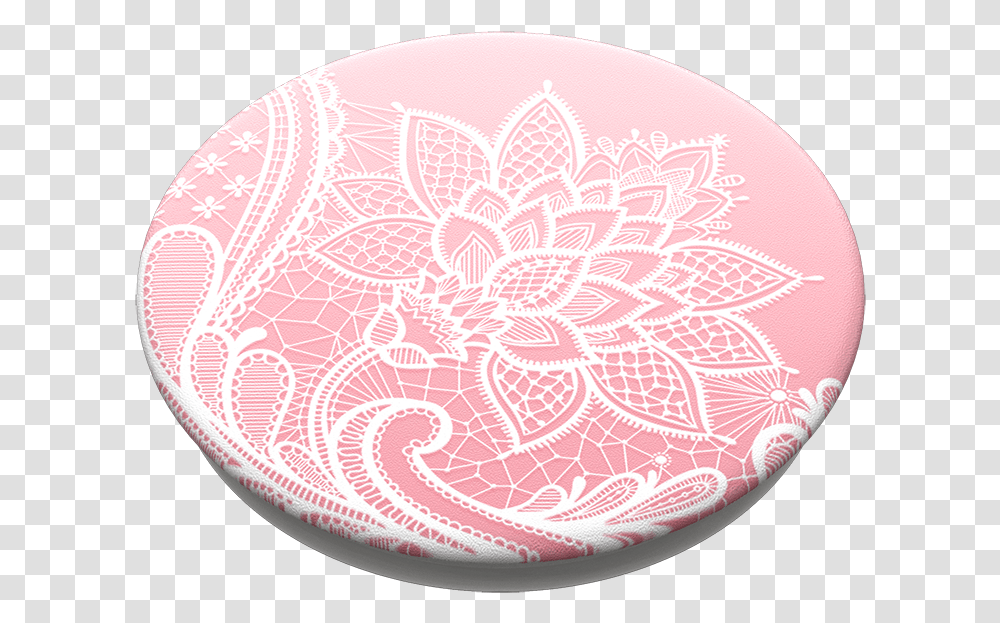 French Lace Popsockets Circle Circle, Rug, Pattern, Cushion, Paisley Transparent Png