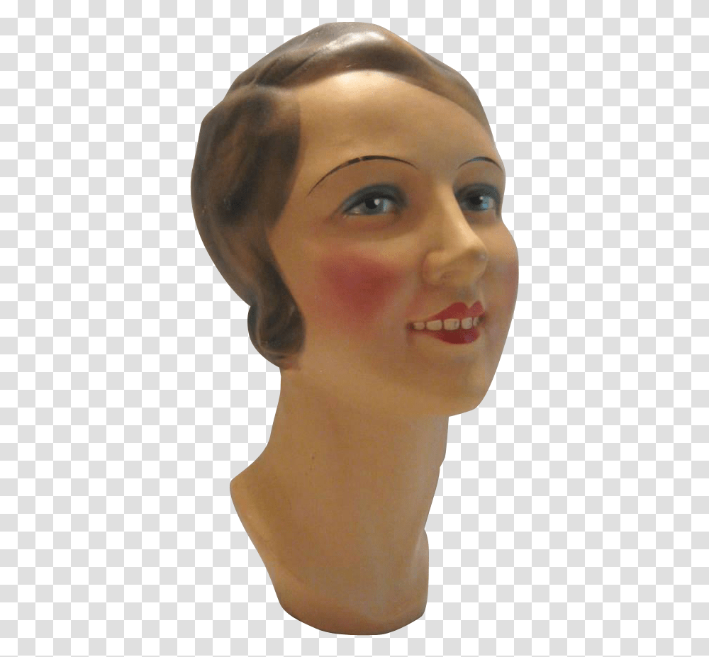 French Mannequin Head Art Deco C Hair Design, Clothing, Apparel, Person, Human Transparent Png