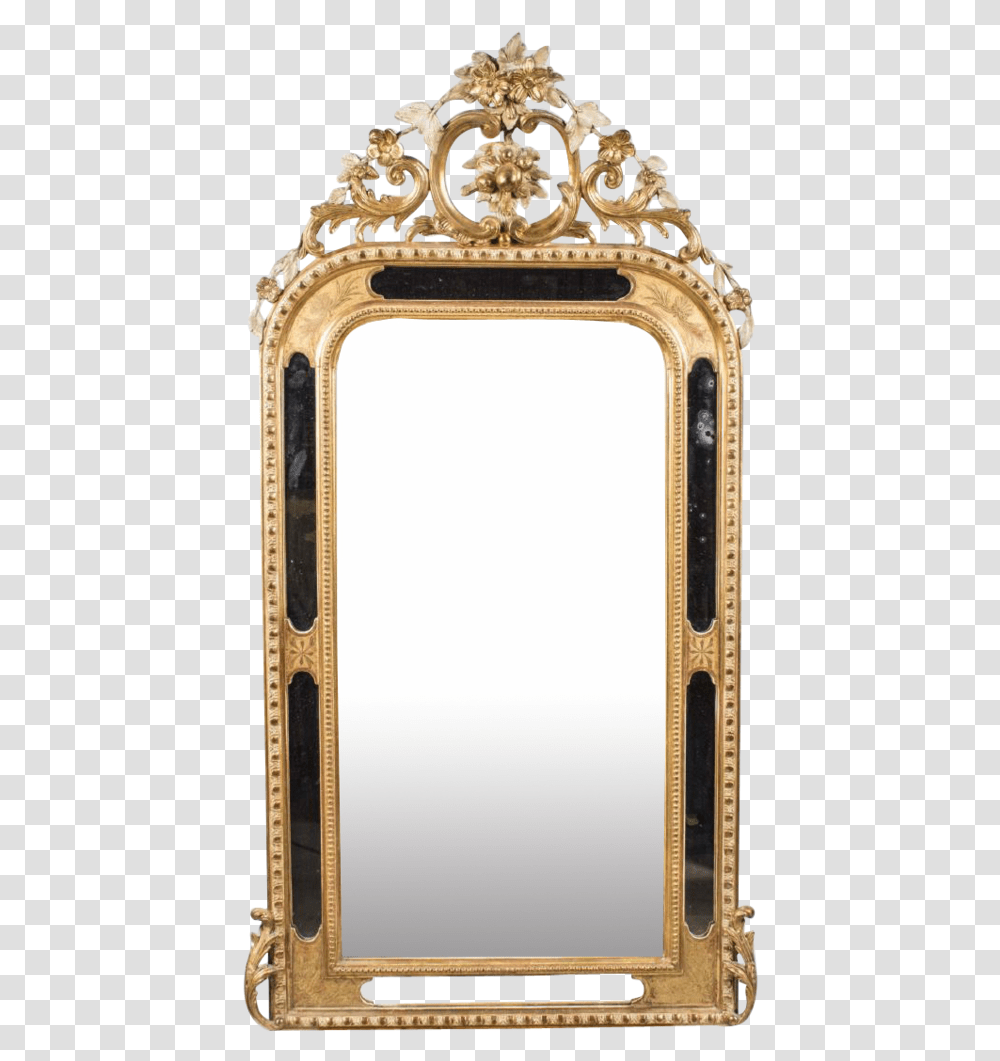French Napoleon Iii Crested Borderglass Gilt Mirrorfrench, Gate, Building Transparent Png