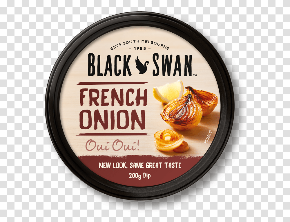 French Onion Black Swan Cheese And Chive Dip, Label, Plant, Ketchup Transparent Png