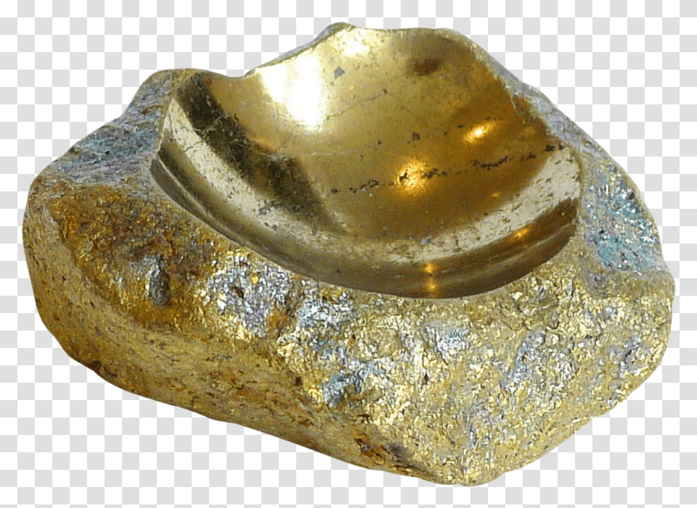 French Sparkle Bronze Gold Nugget Bowl Igneous Rock, Aluminium, Foil, Bread, Food Transparent Png