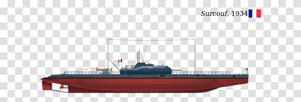 French Submarine Aircraft Carrier Surcouf Commissioned French Submarine Aircraft Carrier, Boat, Vehicle, Transportation, Ship Transparent Png