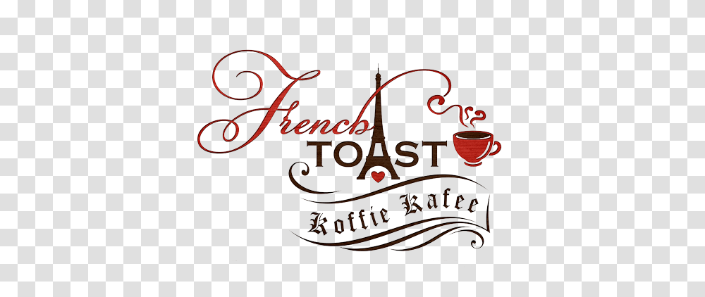 French Toast Koffie Cafe, Calligraphy, Handwriting, Label Transparent Png