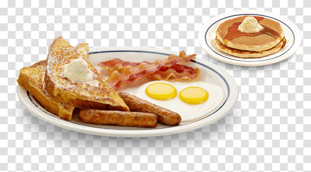 French Toast Sirloin Steak And Eggs Ihop, Bread, Food, Breakfast, Pork Transparent Png