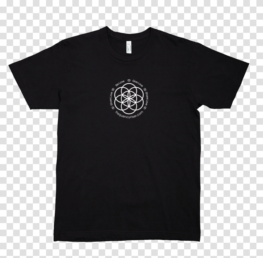 Frequencyriser Seed Of Life Organic Black T Shirt Planned Parenthood Logo T Shirt, Apparel, T-Shirt Transparent Png