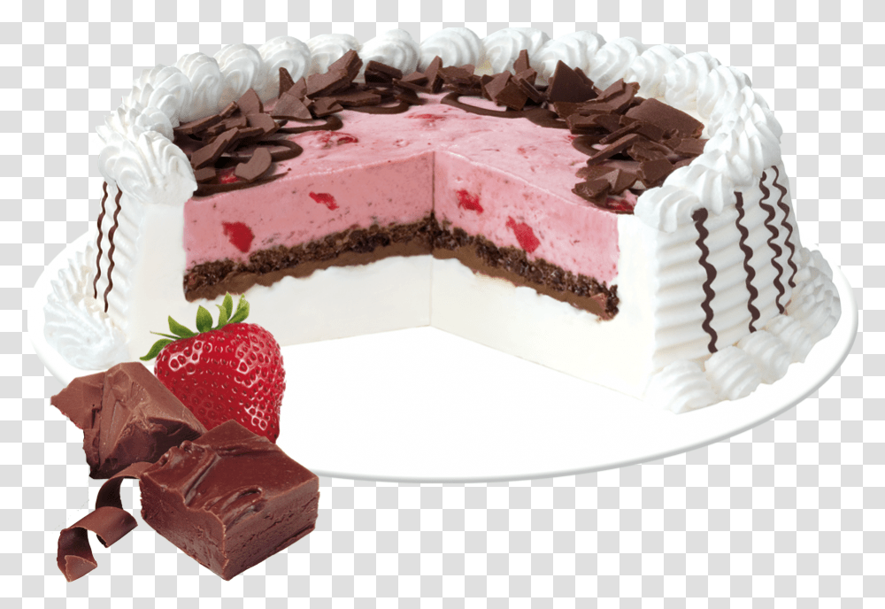 Fresa Chocolate Blizzard Cake Dairy Queen Blizzard Cakes, Dessert, Food, Birthday Cake, Cream Transparent Png