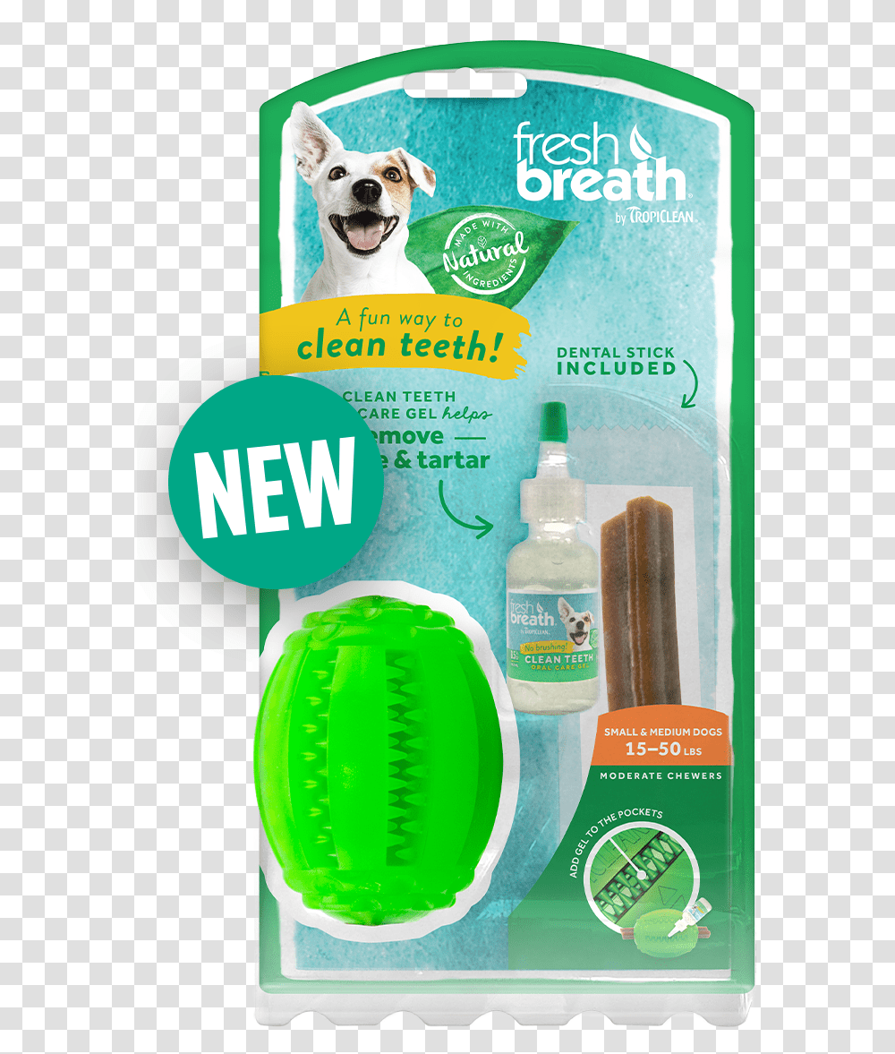 Fresh Breath By Tropiclean Clean Teeth Oral Care Fresh Non Sporting Group, Bottle, Dog, Pet, Animal Transparent Png