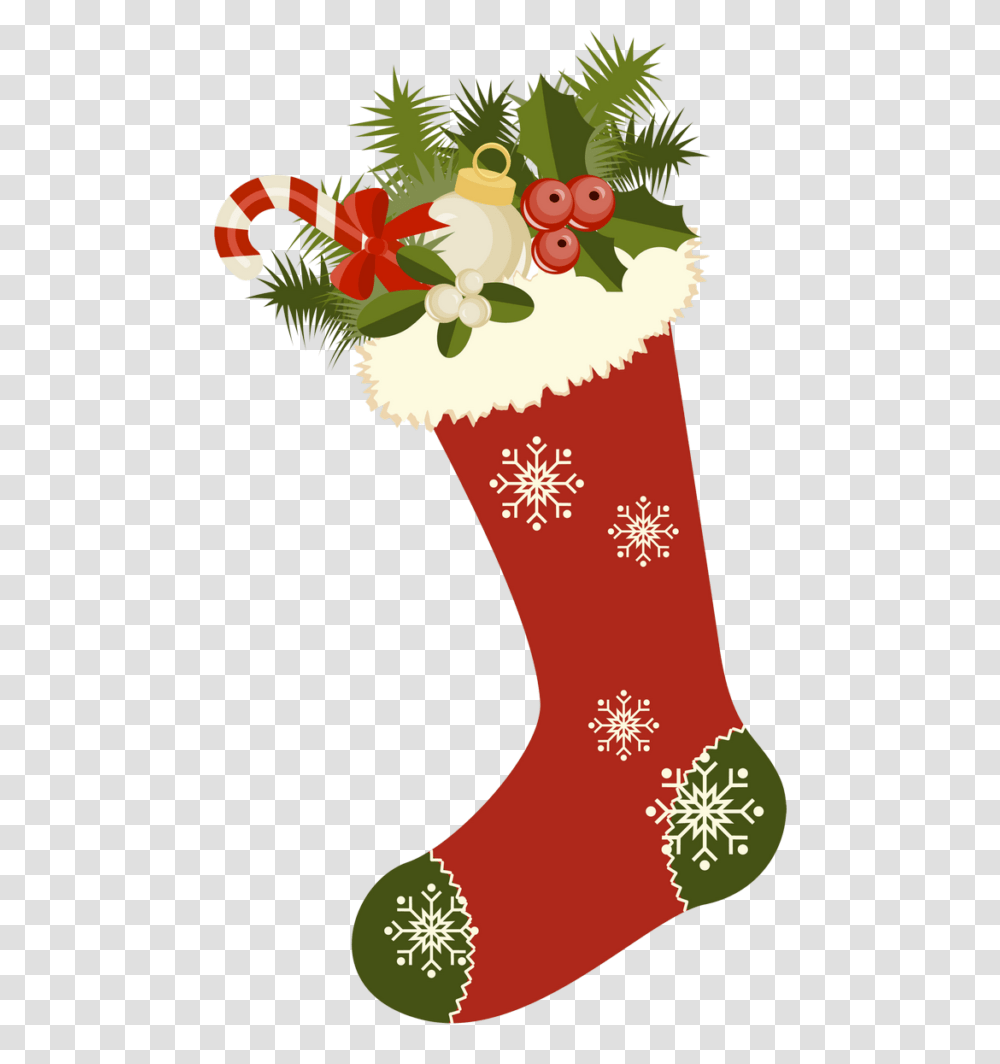 Fresh Christmas Stockings Clipart Portbangi, Gift, Floral Design, Pattern Transparent Png