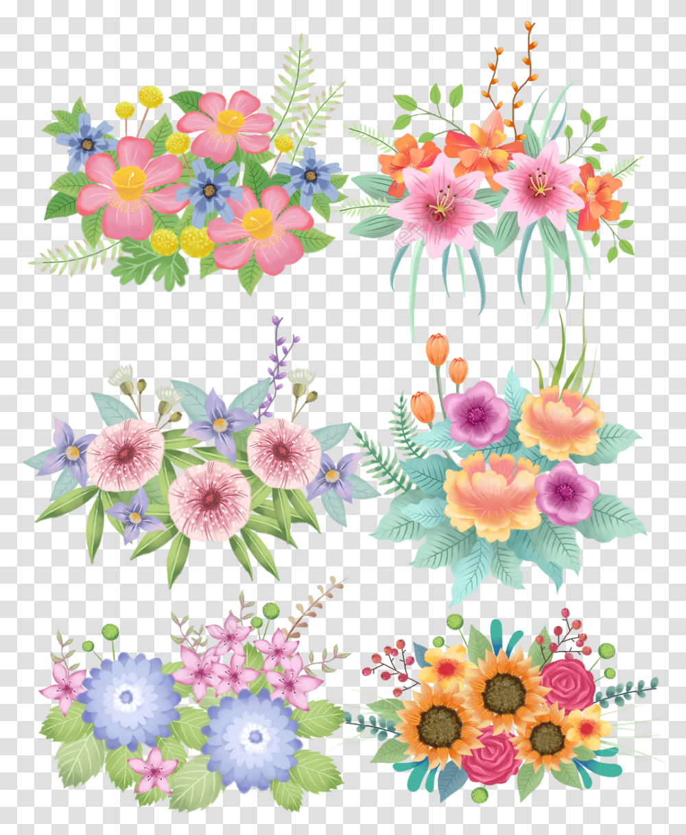 Fresh Flowers Planting Flowers Holiday Decor Flowers, Floral Design, Pattern Transparent Png