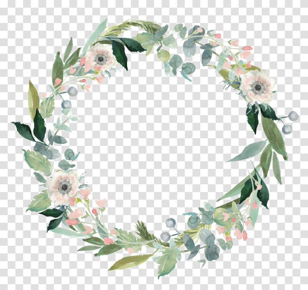 Fresh Garland Decorative Border Thank You With Floral Wreath, Floral Design, Pattern Transparent Png