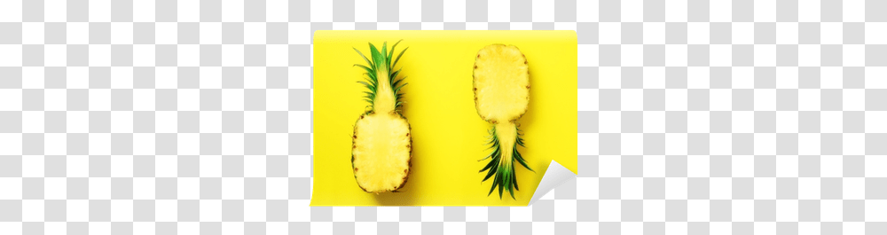 Fresh Half Sliced Pineapple Sliced Pineapple In Half, Plant, Fruit, Food Transparent Png
