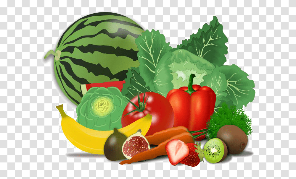 Fresh Healthy Food Image Cartoon Healthy Food, Plant, Fruit, Watermelon, Vegetable Transparent Png