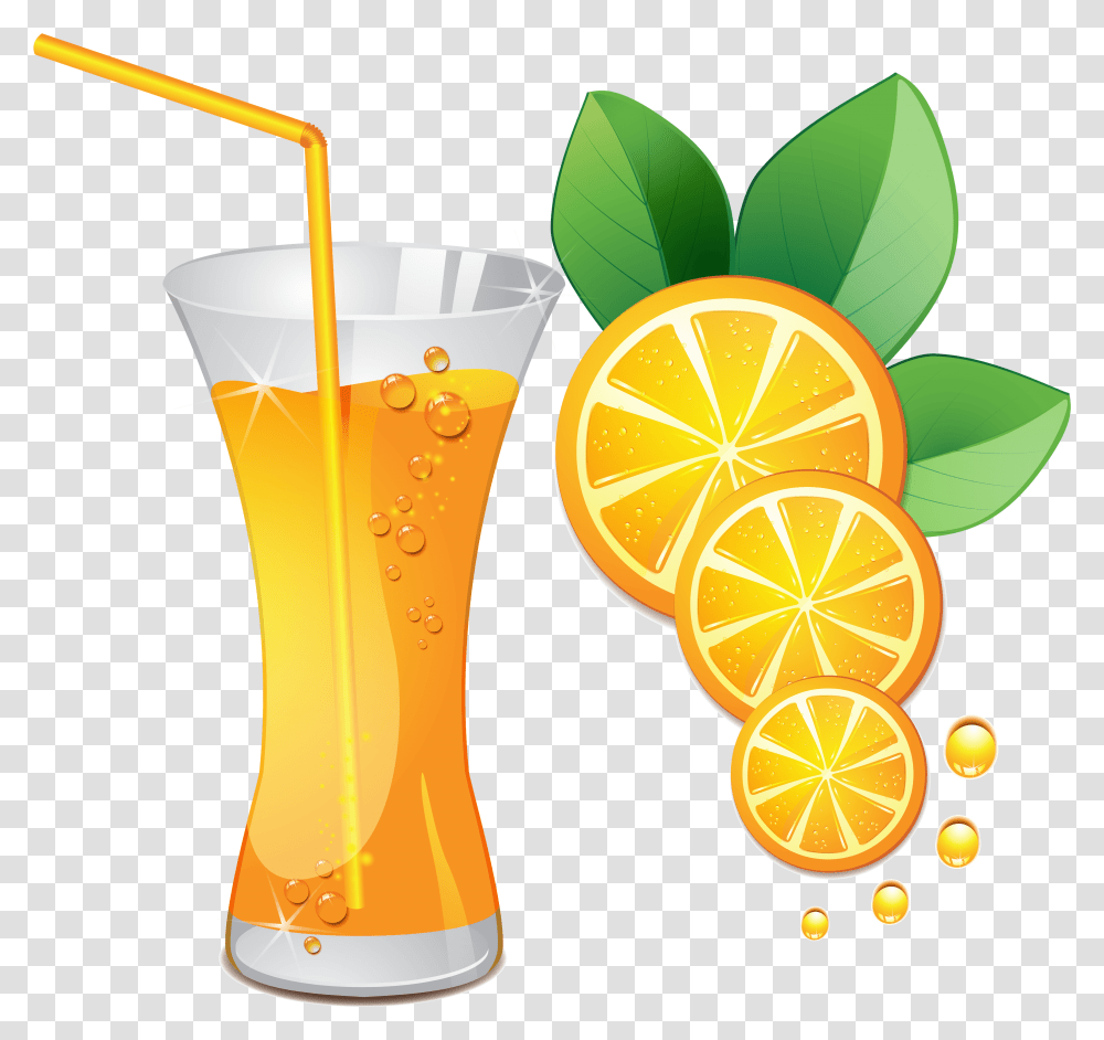 Fresh Juice Black And White Files Glass Of Orange Juice Clipart, Beverage, Drink, Plant, Citrus Fruit Transparent Png