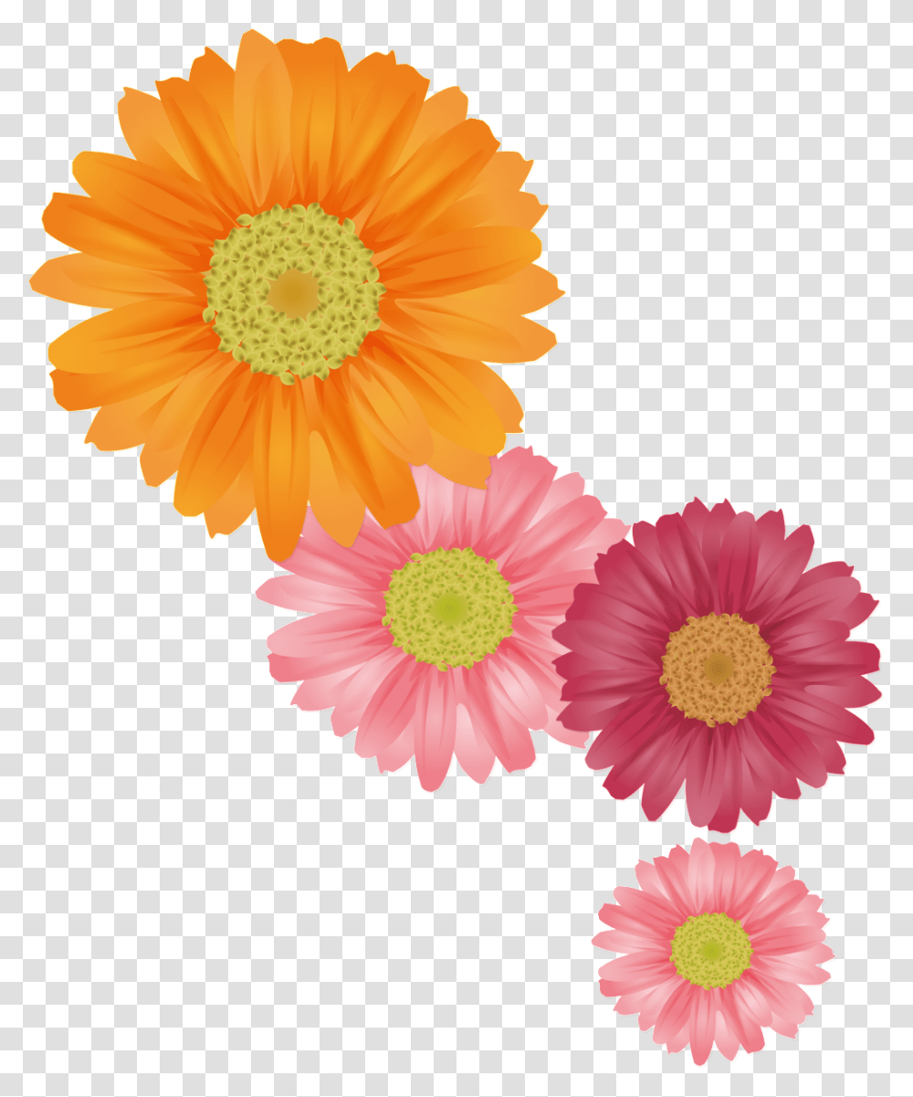 Fresh Orange Hand Painted Chrysanthemum Decorative Summer Flower, Plant, Daisy, Daisies, Blossom Transparent Png