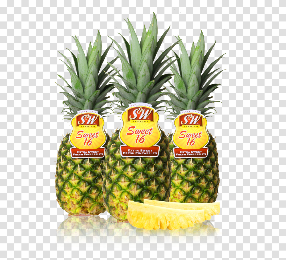 Fresh Pineapples Sweet 16 Extra Sweet Fresh Pineapples Pineapple, Plant, Fruit, Food Transparent Png