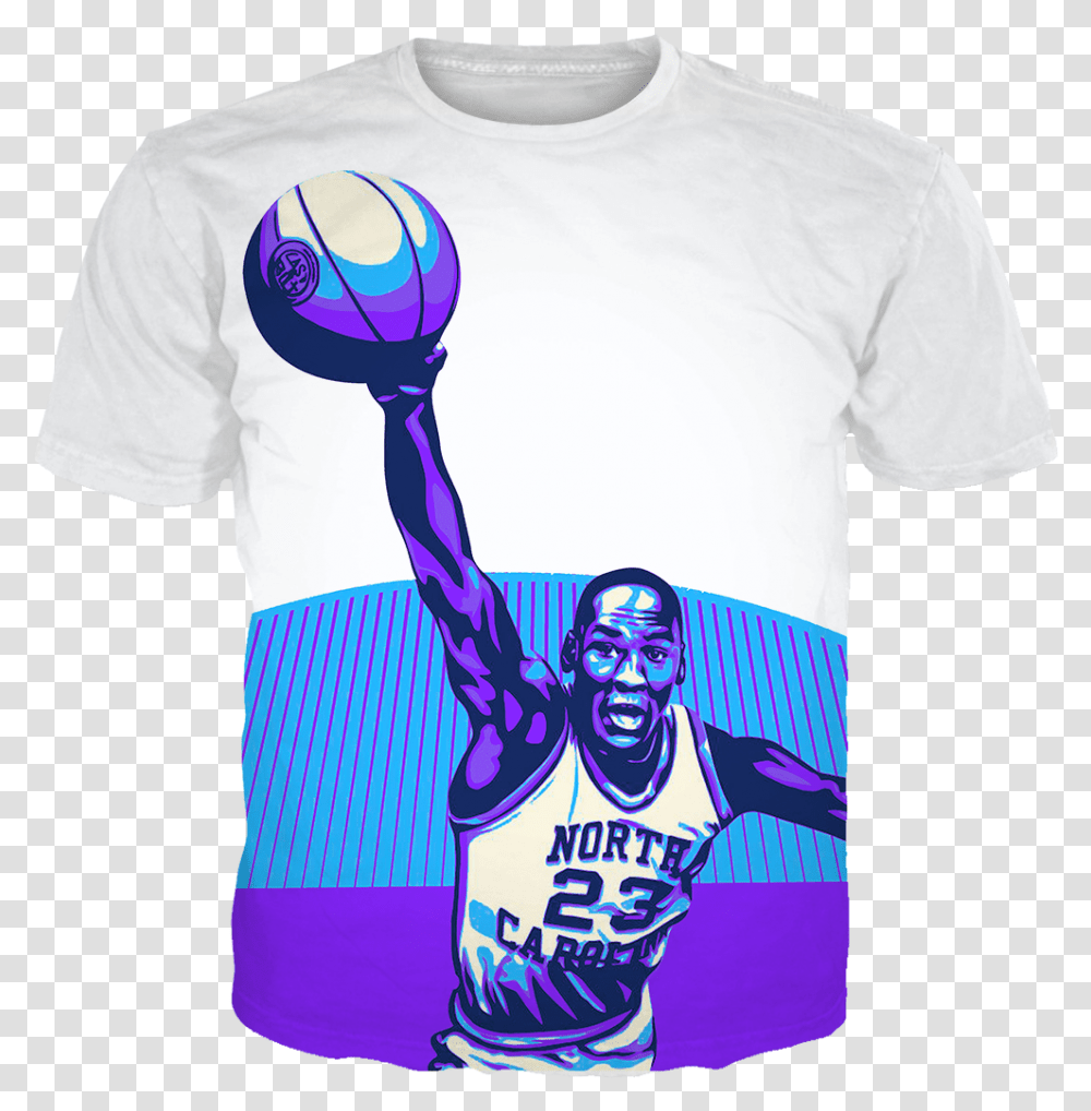 Fresh Prince 5 Dunk White Tee Obey Giant Sports Full For Basketball, Clothing, Apparel, T-Shirt, Sleeve Transparent Png