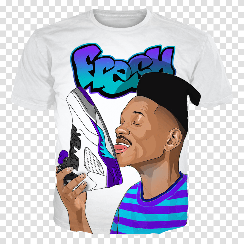 Fresh Prince Sole Lick White Tee Supremexpressions, Person, T-Shirt, Girl Transparent Png