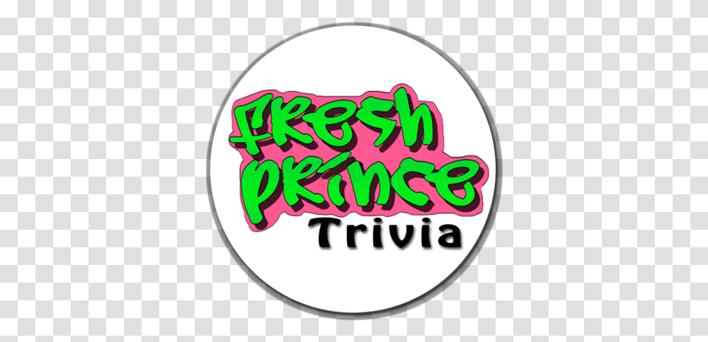 Fresh Prince Trivia Fptrivia Twitter Dot, Label, Text, Sticker, Logo Transparent Png