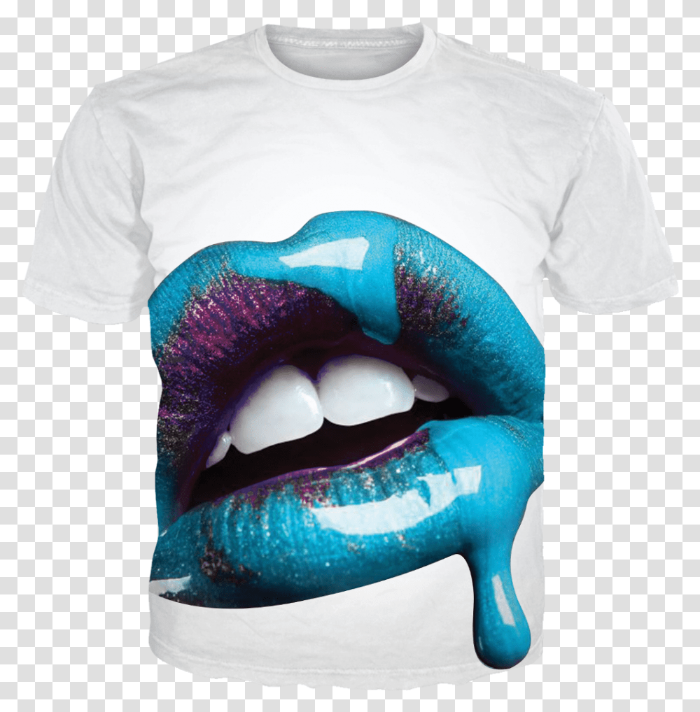 Fresh Prince White Tee Lips Drip, Teeth, Mouth, Apparel Transparent Png