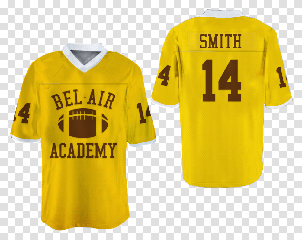 Fresh Prince Will Smith Bel Air Academy Football Jersey Short Sleeve, Clothing, Apparel, Shirt, Person Transparent Png