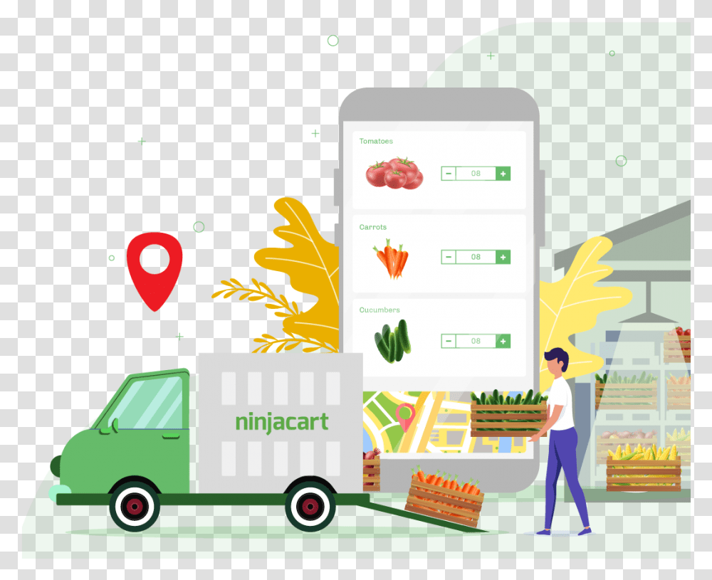 Fresh Produce Supply Chain Mobile Phone, Person, Human, Advertisement, Poster Transparent Png