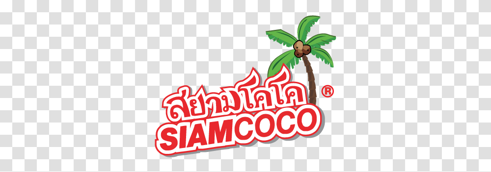 Fresh Thai Coconut Water Singapore Siam Coconut Siam Coconut Logo, Text, Plant, Crowd, Food Transparent Png