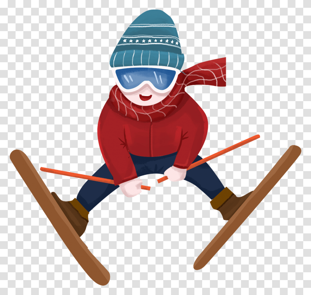 Fresh Winter Boy Character And Psd Ski Jumping, Person, Sport, People, Knight Transparent Png