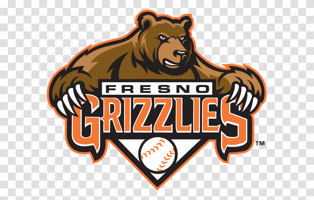 Fresno Grizzlies Fresno Grizzlies Logo, Wildlife, Animal, Mammal, Brown Bear Transparent Png