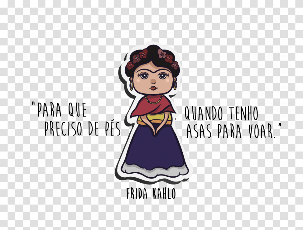 Frida Kahlo Clipart Cartoon, Female, Dress, Girl, Costume Transparent Png
