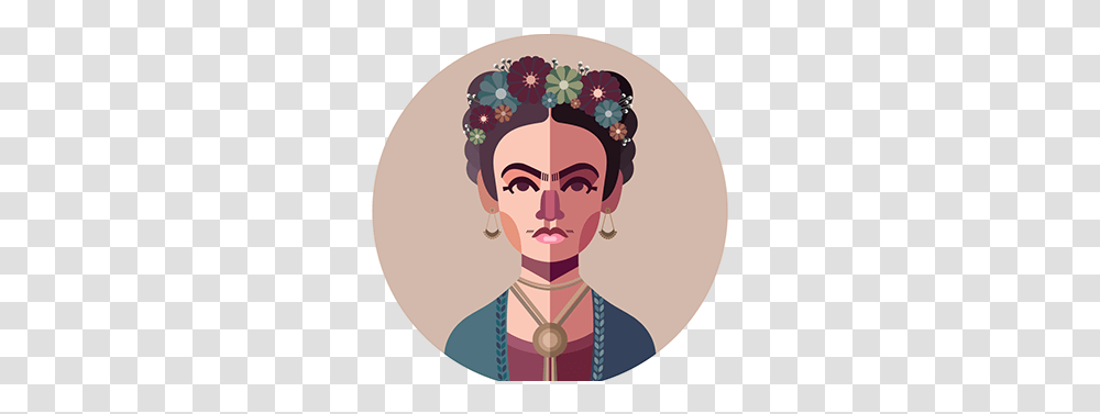 Frida Kahlo Illustration Projects Photos Videos Logos Bun, Accessories, Accessory, Face, Jewelry Transparent Png