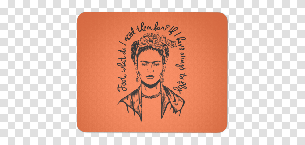 Frida Kahlo Mousepad Label, Skin, Handwriting, Calligraphy Transparent Png