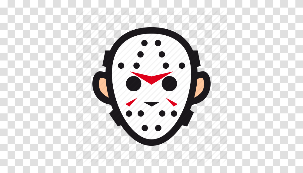 Friday Halloween Hockey Jason Killer Mask Monster Icon, Label, Face Transparent Png