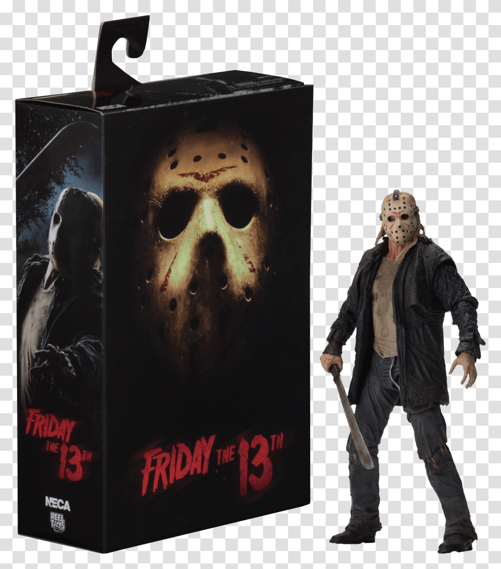 Friday The 13th 2009 Ultimate Jason Voorhees Figure, Person, Human, Advertisement, Poster Transparent Png