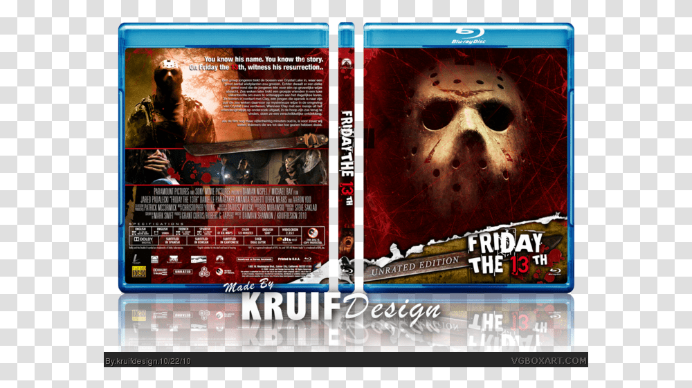 Friday The 13th Box Art Cover Friday The, Dvd, Disk, Quake Transparent Png