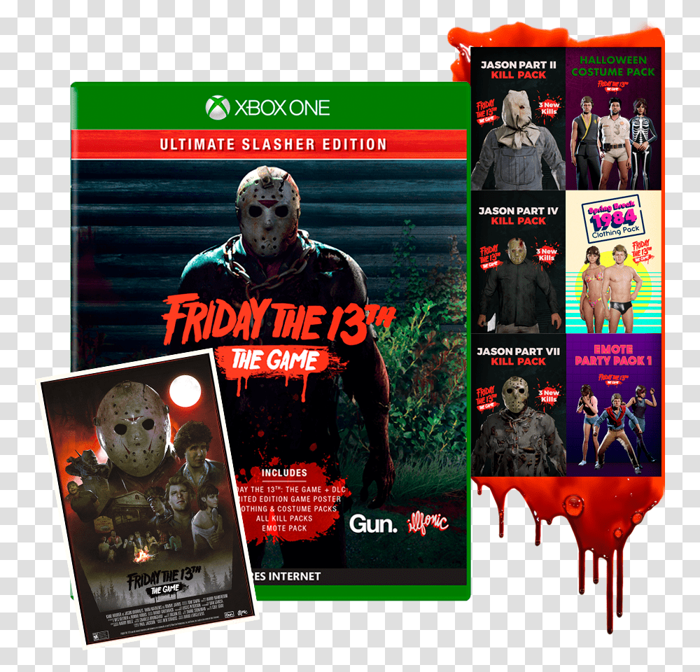 Friday The 13th Friday The 13th Game Slasher Edition, Person, Human, Poster, Advertisement Transparent Png