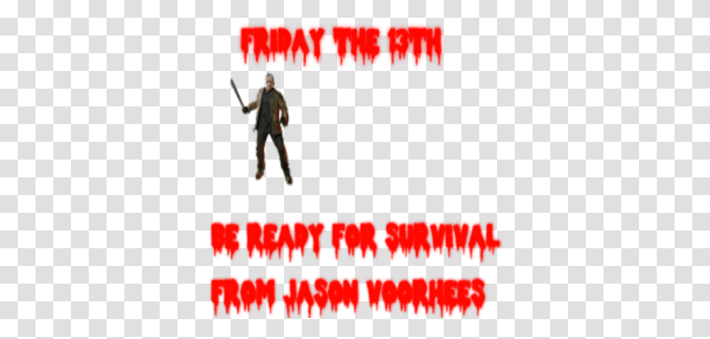 Friday The 13th Game Logo Clip Art, Person, Poster, Advertisement, Text Transparent Png