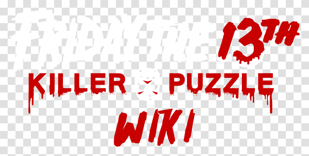 Friday The 13th Killer Puzzle Funland Jason, Label, Word, Alphabet Transparent Png
