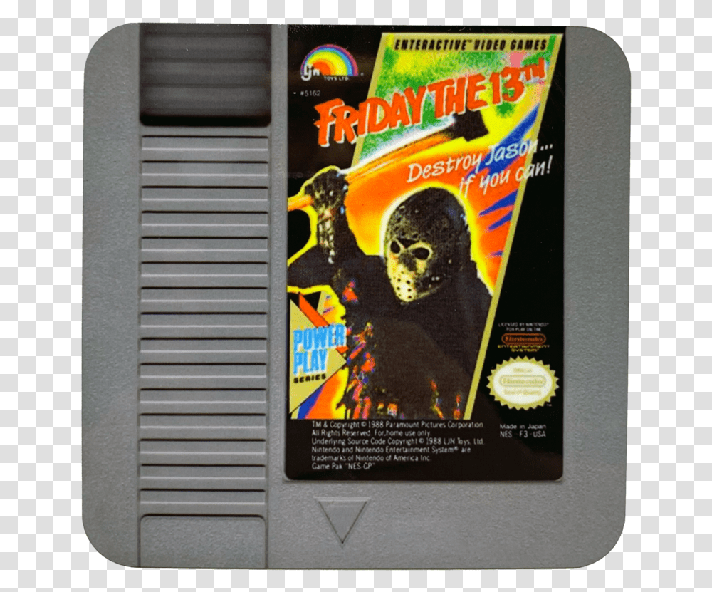 Friday The 13th Nes Drink Coaster - Unmasked Friday The 13th Video Game, Person, Poster, Advertisement, Disk Transparent Png