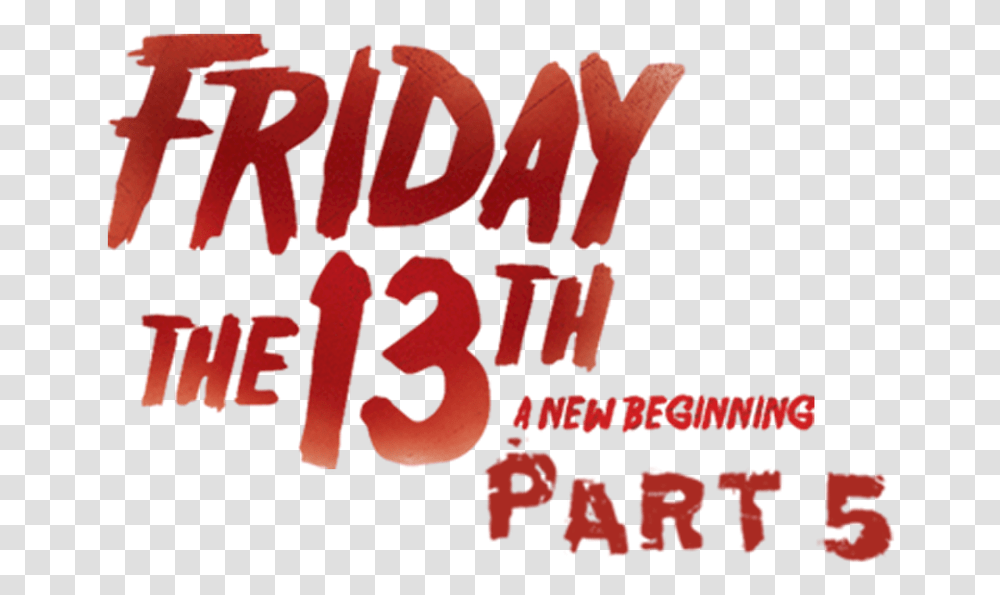 Friday The 13th Part 5 A New Beginning Netflix Carmine, Text, Alphabet, Word, Poster Transparent Png