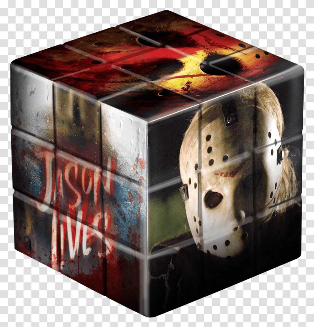 Friday The 13th Puzzle Blox Jason Voorhees, Box, Dice, Game, Crate Transparent Png
