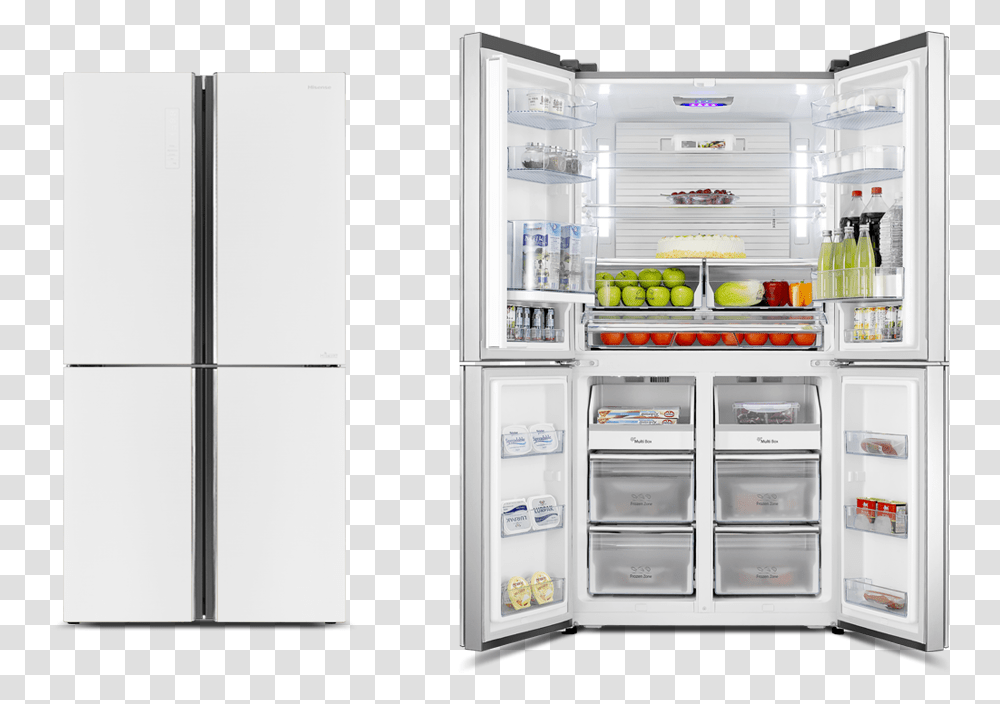 Fridge Door Hisense 4 Door Fridge, Refrigerator, Appliance Transparent Png