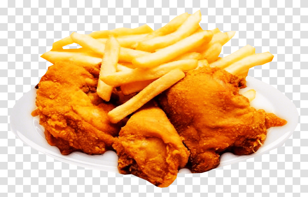 Fried Chicken And Chips, Fries, Food, Nuggets Transparent Png