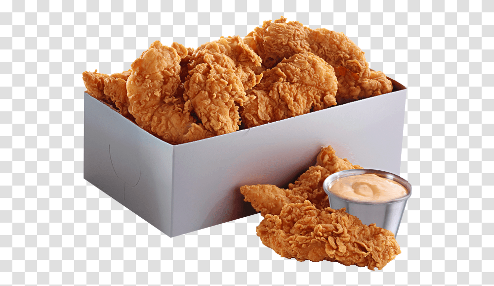 Fried Chicken Bucket Chicken Tenders In A Box, Food, Nuggets Transparent Png